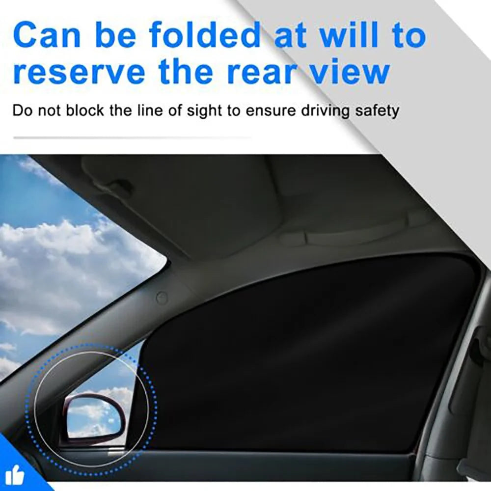 4 Pack Magnetic Car Window Shade Side Front Rear Window Shade Car Curtain UV Protection Sunshine Blocker Mesh Shield